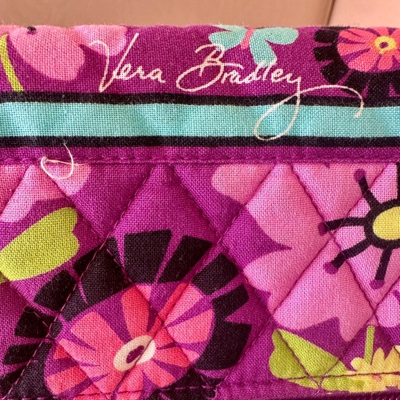 Vera Bradley, "Flutterby" Twist Lock Wallet - Picture 7 of 9